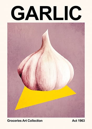Affiche Garlic Vintage Art