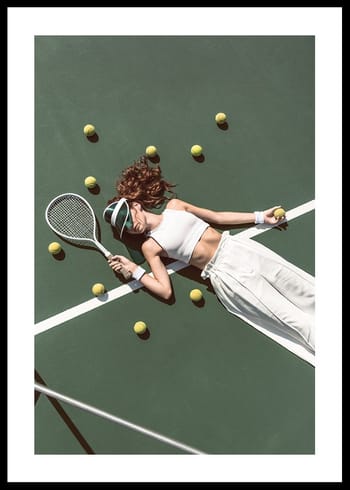 Poster On The Tennis Court