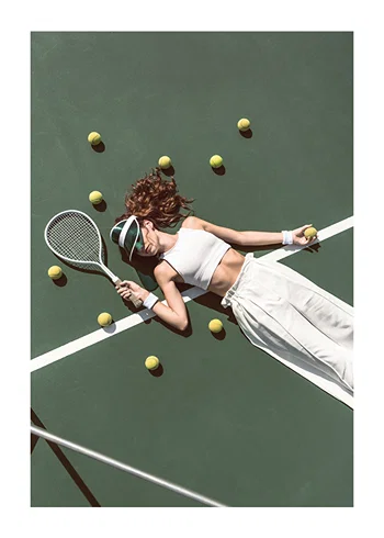 Poster On The Tennis Court