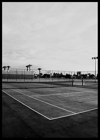 Tennis Court B&W-2