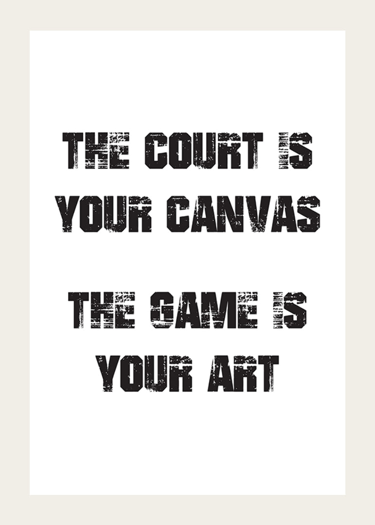 Graphic text with sports quote in black on white background-12