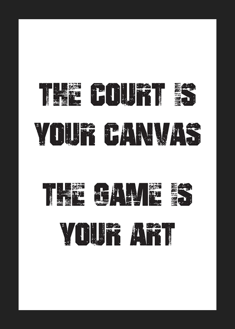 Graphic text with sports quote in black on white background-12