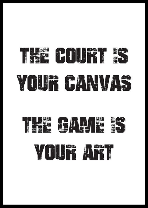 Graphic text with sports quote in black on white background-12