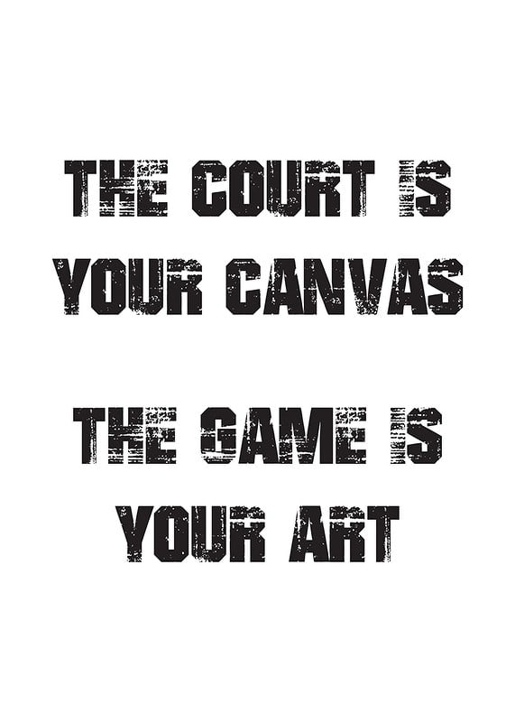 Graphic text with sports quote in black on white background-12