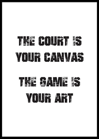 Graphic text with sports quote in black on white background-0