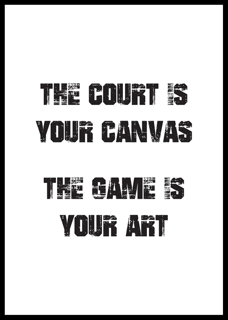 Graphic text with sports quote in black on white background-12