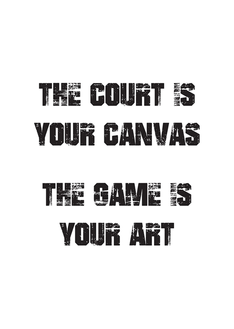Graphic text with sports quote in black on white background-12