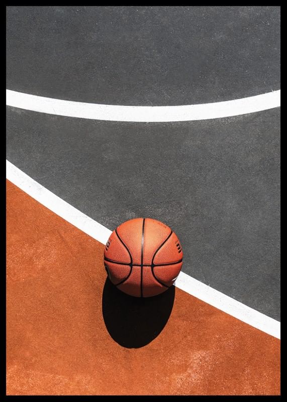 Basketball On Court-12