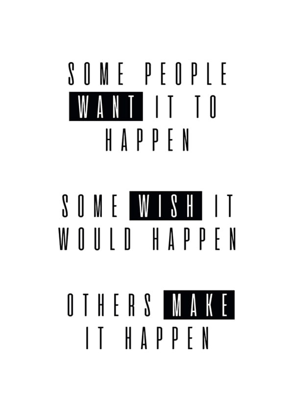 Plakāts Make It Happen