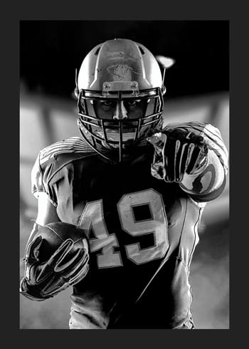 Poster American Football Player
