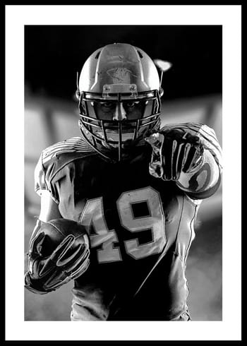 Poster American Football Player