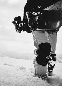Snowboarder B&W No1-3