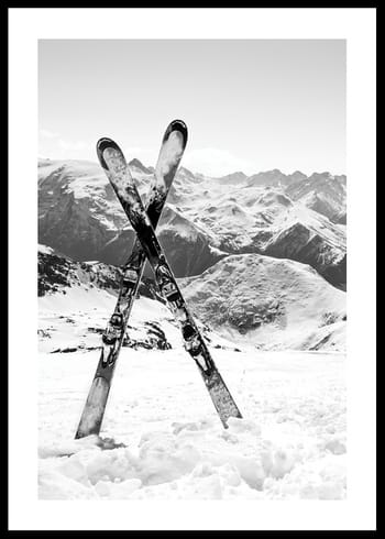 Poster Crossed Skis