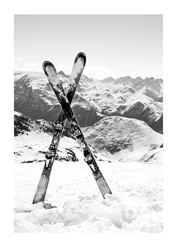 Poszter Crossed Skis