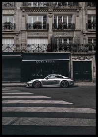Photographic Porsche 911 GT3 in front of classic facade-6