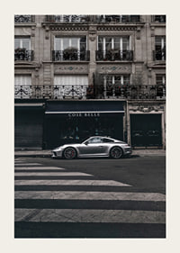 Photographic Porsche 911 GT3 in front of classic facade-3