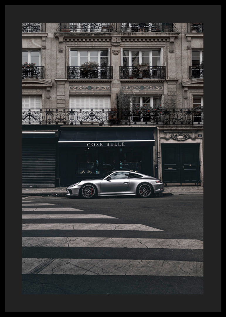 Photographic Porsche 911 GT3 in front of classic facade-12
