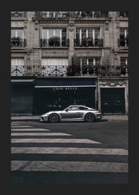 Photographic Porsche 911 GT3 in front of classic facade-5