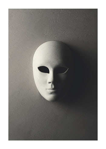 Poster Mask On The Wall