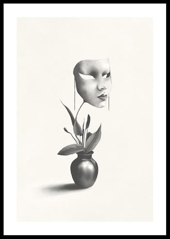 Poster Mask In A Plant