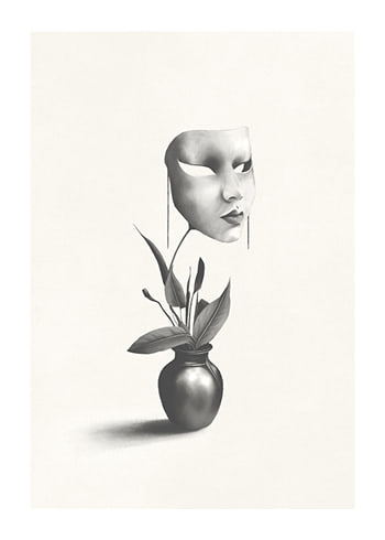 Poster Mask In A Plant