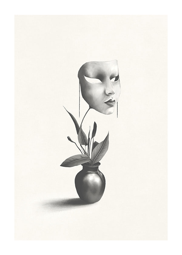 Plakāts Mask In A Plant