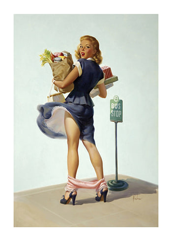 Plakatas Vintage Shopper