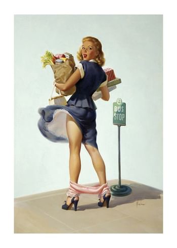 Plakatas Vintage Shopper
