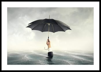 Poster Drowning With An Umbrella