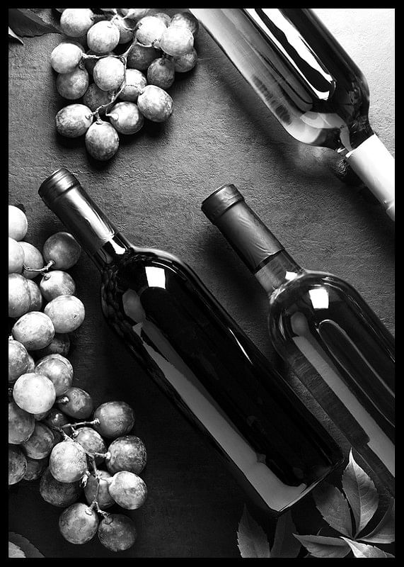 Wine Bottles B&W-12