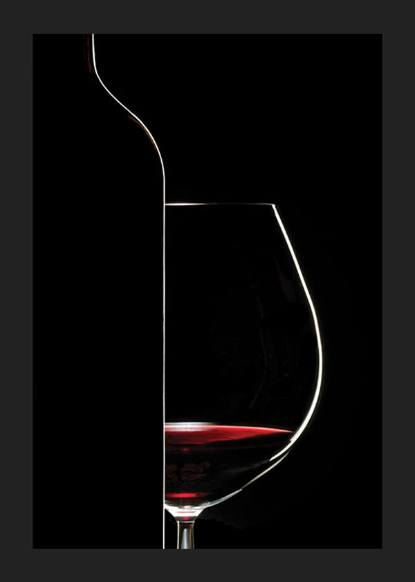 Poster Red Wine And Bottle