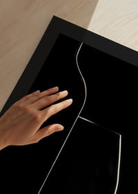 Graphic silhouette of wine bottle and wine glass in black and red-9