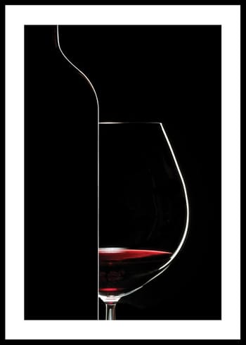 Poster Red Wine And Bottle