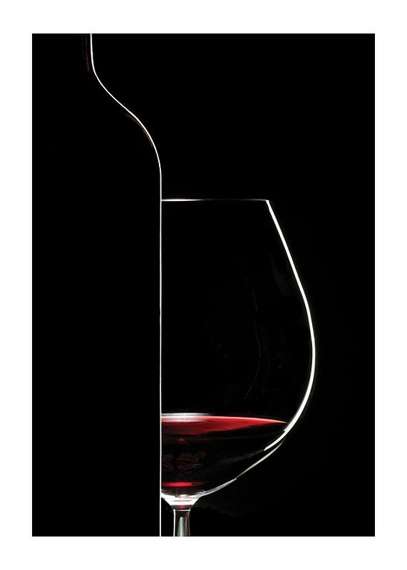 Red Wine And Bottle-12