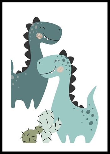 Poster Happy Dinosaur Friends