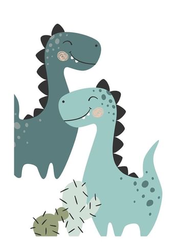 Poster Happy Dinosaur Friends