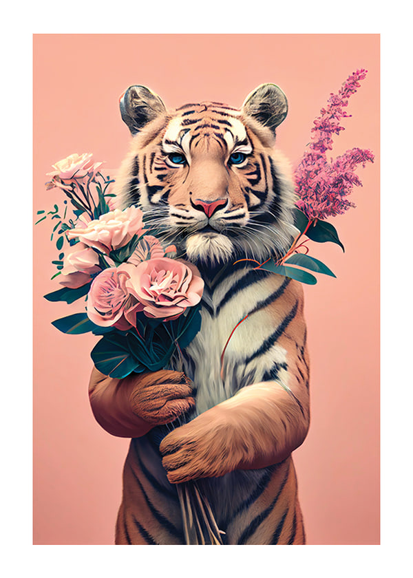 Plakāts Tiger Bouquet