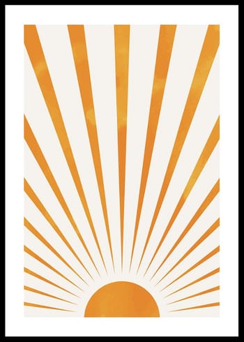 Poster Sunbeams Watercolor