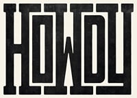 Graphic text in black bold western-inspired font on beige background-7