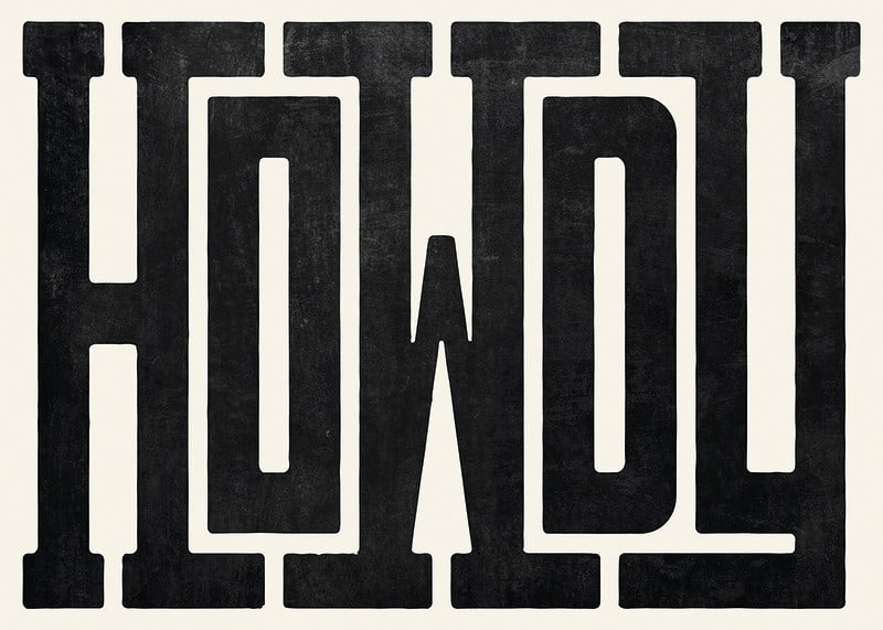 Graphic text in black bold western-inspired font on beige background-12