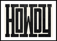 Graphic text in black bold western-inspired font on beige background-0