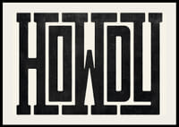 Grafische tekst in zwart vet, westers geïnspireerd lettertype op beige achtergrond-2