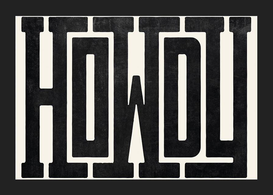 Graphic text in black bold western-inspired font on beige background-12