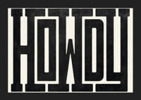 Grafische tekst in zwart vet, westers geïnspireerd lettertype op beige achtergrond-5