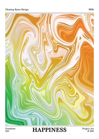Poster Happiness Aesthetic Aura