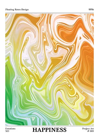 Poster Happiness Aesthetic Aura
