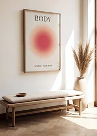 Abstract red circle with soft edges on light background-2