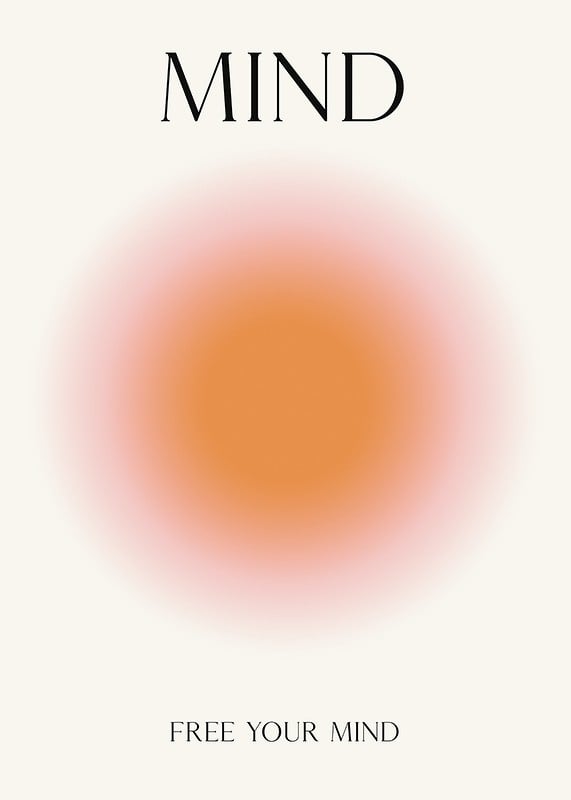 Póster Positive Aura Mind