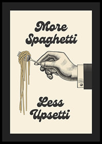 Illustrated hand holding a fork with spaghetti-4