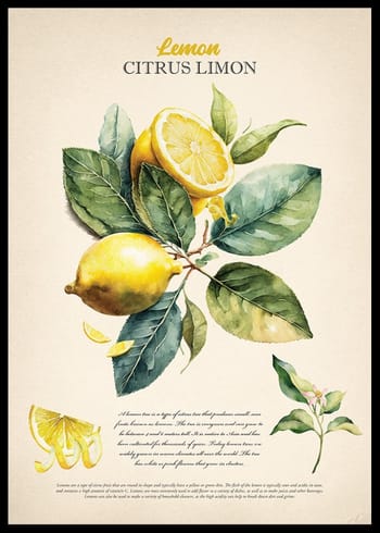 Poster Lemon Citrus Limon